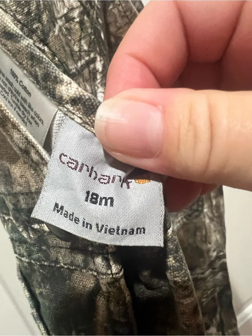 Carhartt durable camo